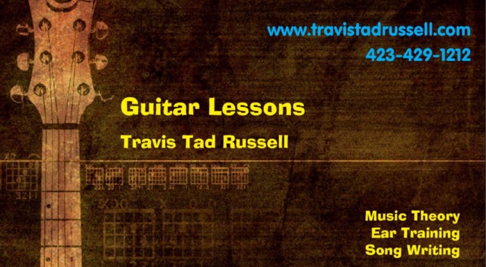 Learn to play guitar Guitar Lessons Travis Tad Russell