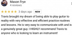 Google Business Review Guitar Teacher Guitar Instructor Guitar Lessons Travis Tad Russell